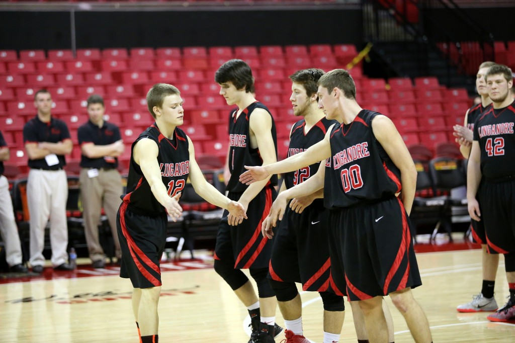 Linganore's (left to right) Carter Schmidt, Keegan Lane, Jack Staub and Thomas Lang all return from last year's state championship run.